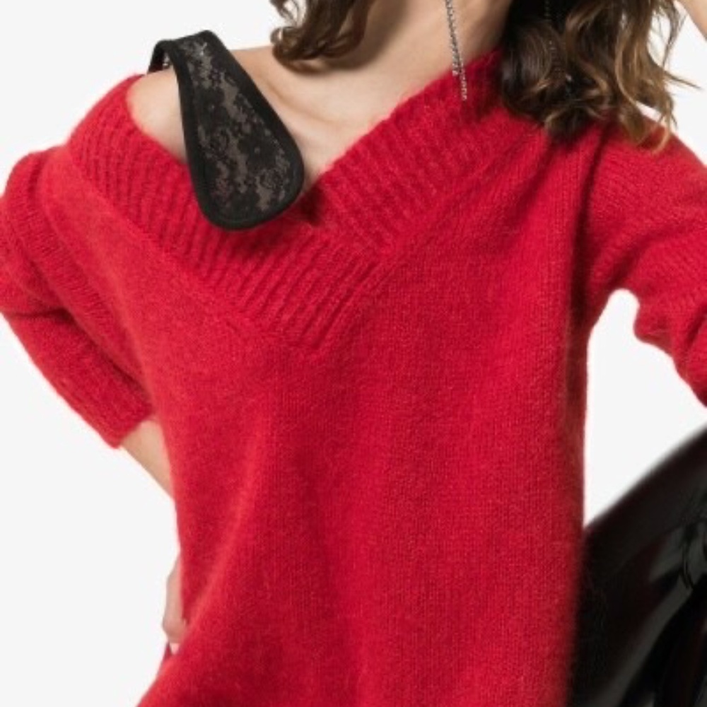 CHRISTOPHER KANE Knitted Red Sweater